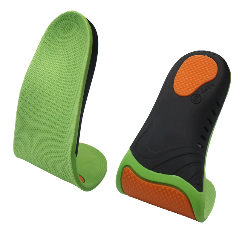 Трехцветная корректирующая стелька спортивная высокая эластичная и удобная для кожи