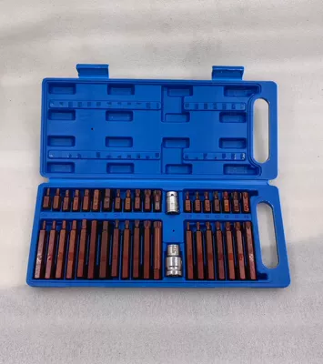 Hexagonal Bit, Hexagonal Wrench, Mühərrik tənzimləmə alətləri - 40-pieces-of-plastic-box-star-batch-bronze-s2
