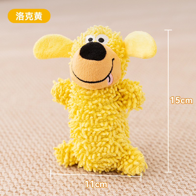 Juguete de peluche resistente a mordeduras con sonido de dinosaurio, transfronterizo, para compañía e interacción, apto para perros pequeños y medianos como Bichón y Teddy.