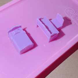 散货迷你紫色小家具 可做手机壳 崭新带原包装 一套三个