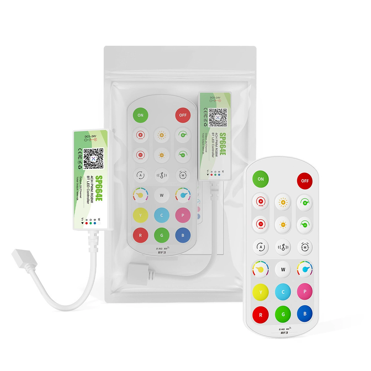 SP664E Bluetooth RGBW музыкальный контроллер, 2.4G дистанционное управление, визуальный интерфейс, персонализированная коллекция сцен