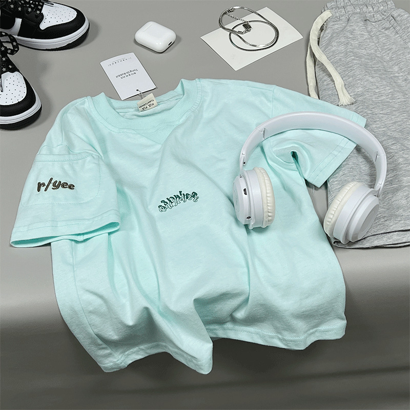 年中クリアランス、男の子と女の子向けの高コストパフォーマンスTシャツ、夏用子供用半袖コットン（返品不可//レビューなし1|undefined