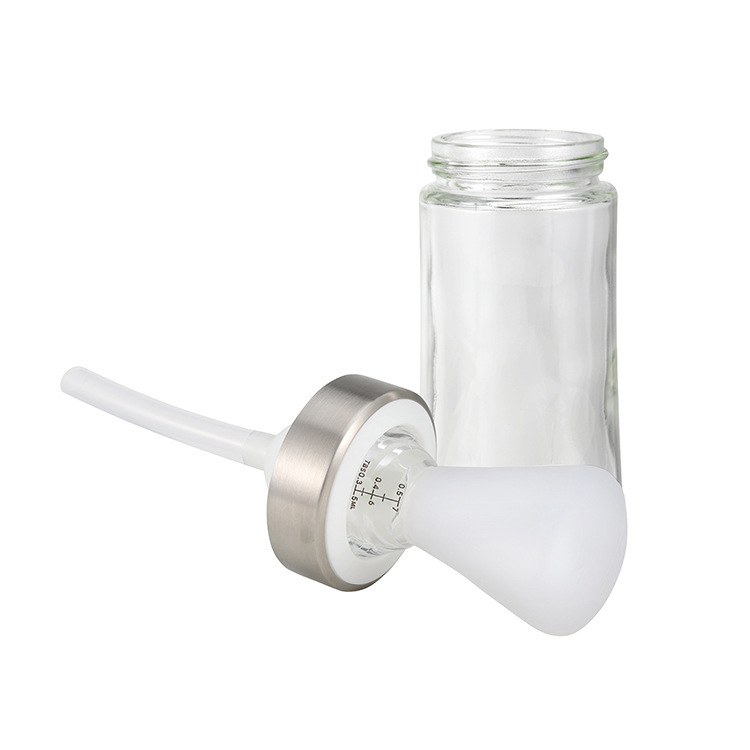 厨房硅胶油瓶油壶刷烧烤刷创意油刷壶家用烘焙计量油刷带瓶一体