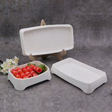 白色火鍋烤肉自助盤密胺商用套裝韓式創意配菜盤子個性餐盤涼菜碟