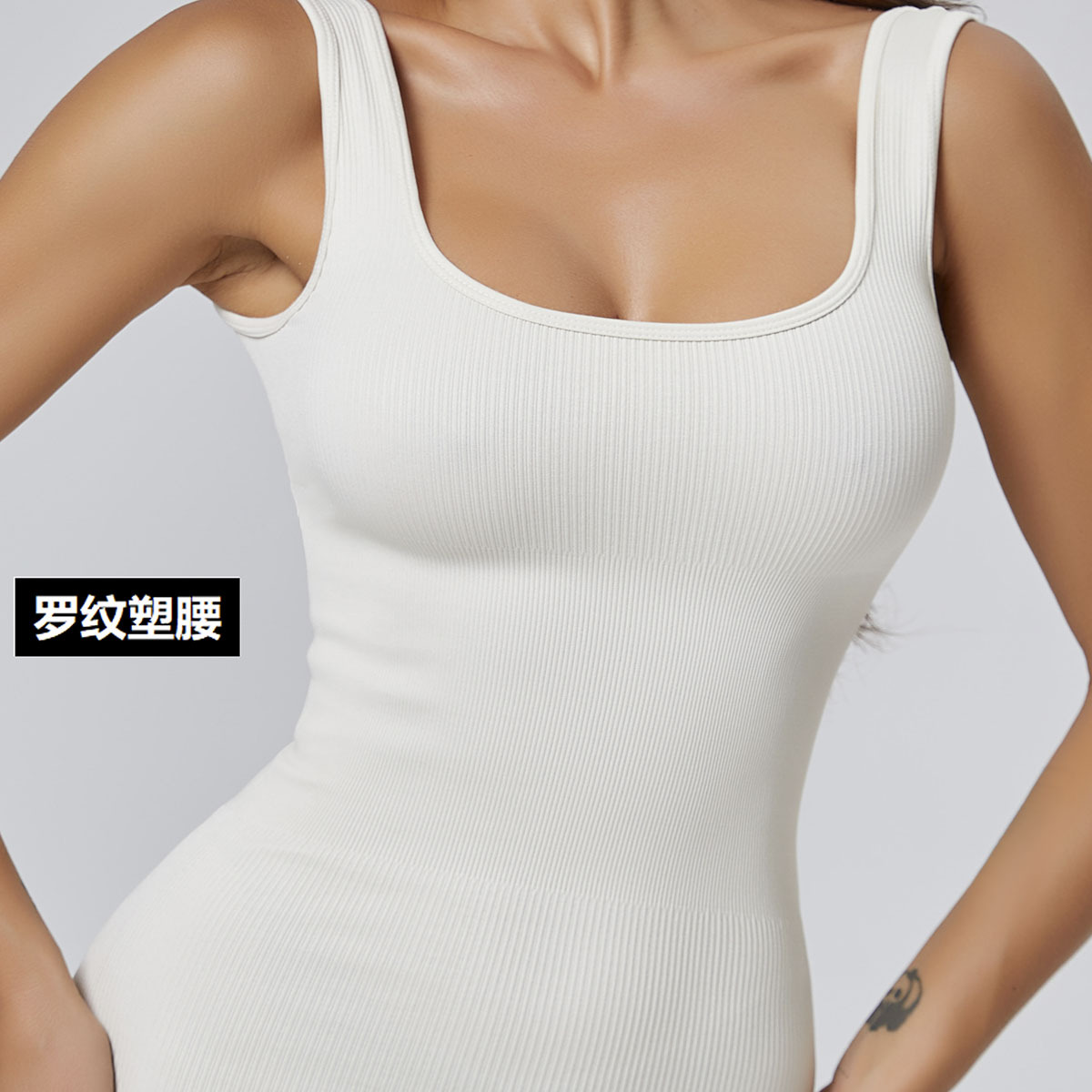 Nuevo deportes europeos y estadounidenses al aire libre ocio delgado eslingas de rosca sin mangas yoga ajustado vestido de curva en forma de S