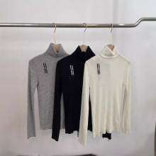 高领羊绒衫女2025秋冬新款半高领羊毛毛衣