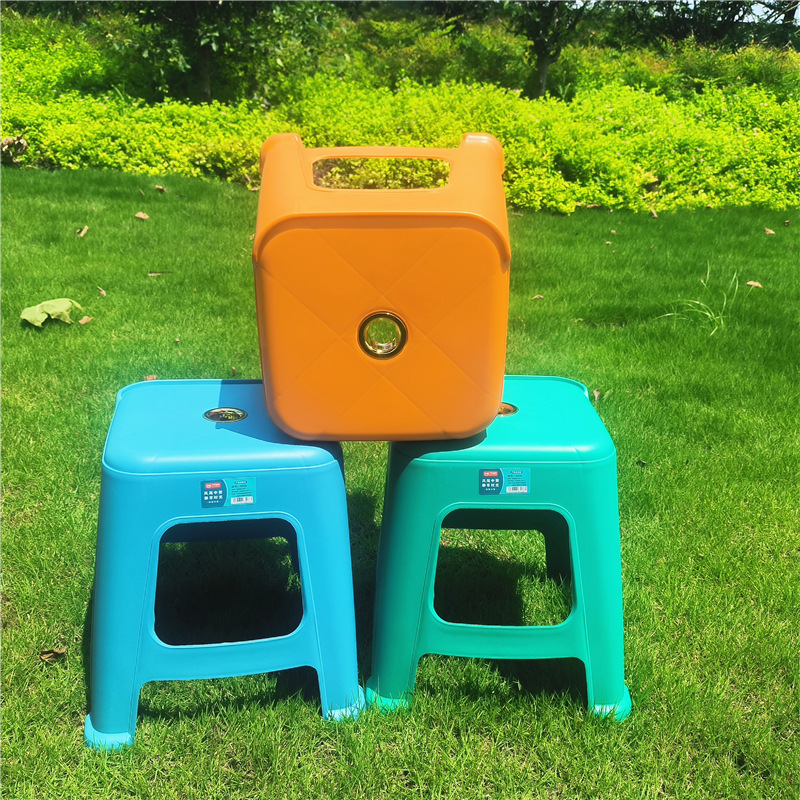 Home Thickened Plastic Small Stool Children's Household Bench Square Stool Coffee Table Stool Bathroom Non-slip Foot Changing Shoes Low Stool