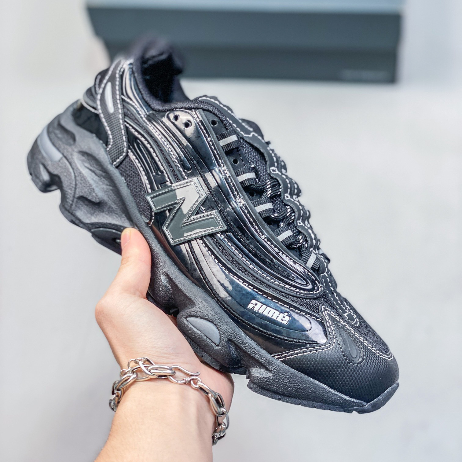 Zapatos de correr retro de alta calidad NB1000 marca conjunta de cuero de malla de suela gruesa zapatos deportivos para hombres y mujeres zapatos de viaje casuales
