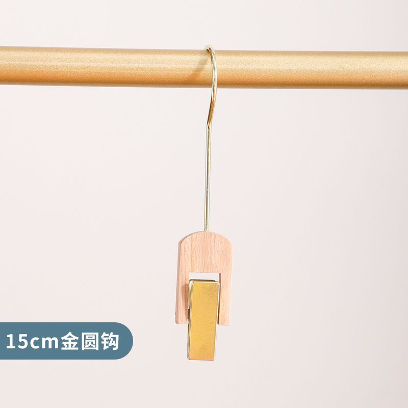 Gancho individual de madera maciza para colgar sombreros, clip individual de madera multifuncional para tiendas de ropa, bufanda, perchero giratorio de madera natural para almacenamiento.