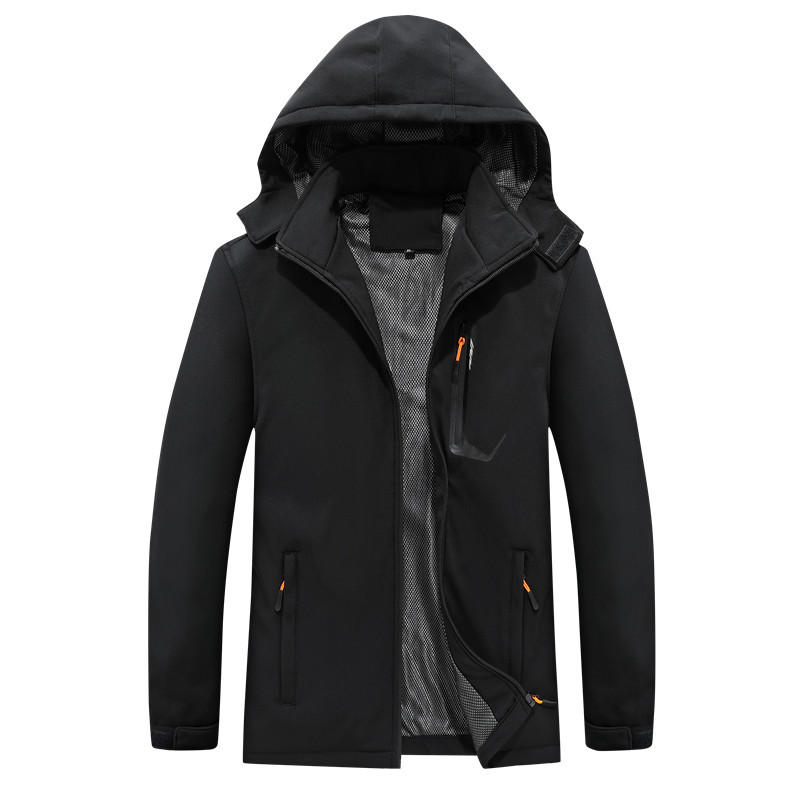 Otoño y invierno deportivo al aire libre montañismo traje de asalto impermeable y transpirable para hombres chaqueta de asalto hombre chaqueta con capuz