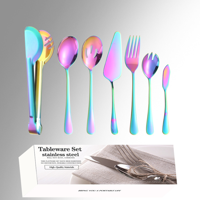 1010 Acero inoxidable vajilla piezas públicas traje/11 Hotel suministros buffet tenedor cuchara colador clip de comida