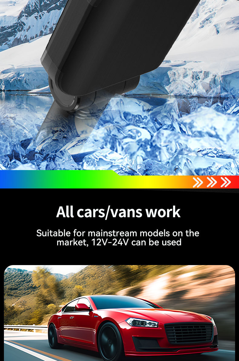 Cross-border car charger E1 supports 120W super-fast charging, features a retractable cable, and includes a starry sky ambient light and a cigarette lighter socket