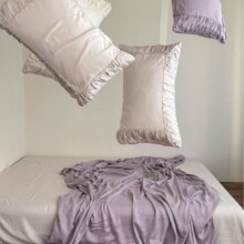 鸢尾信笺 | 浪漫紫色系柔软兰精天丝六件套2025年冰凉感床上用品