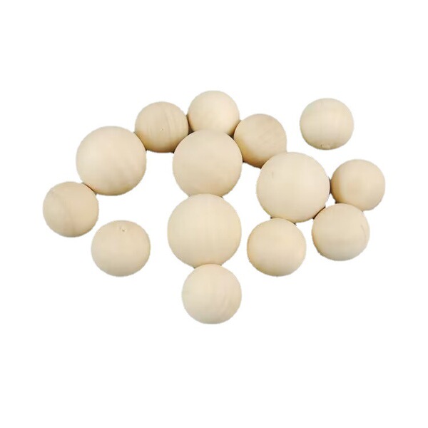 Solid ball wooden beads Round small beads Solid wooden balls Log…