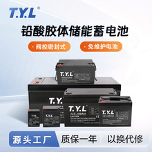 12V铅酸储能蓄电池胶体免维护电源太阳能光伏储能系统UPS铅酸电池