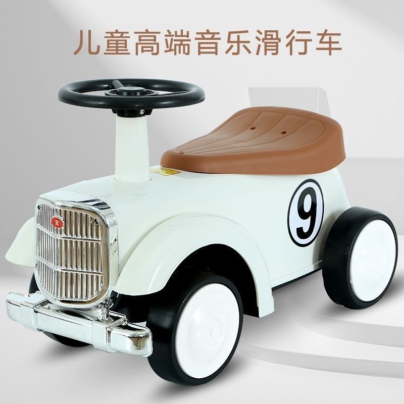 子供用レトロカー、赤ちゃんが座ることができる四輪スクーター、横転防止サイレントホイールおもちゃ、1歳から4歳の幼児用ツイストカー|undefined