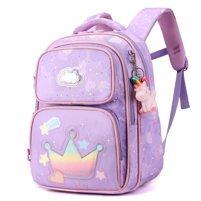 Mochilas escolares para niñas primaria niños grado 1-6 ligera gran capacidad princesa