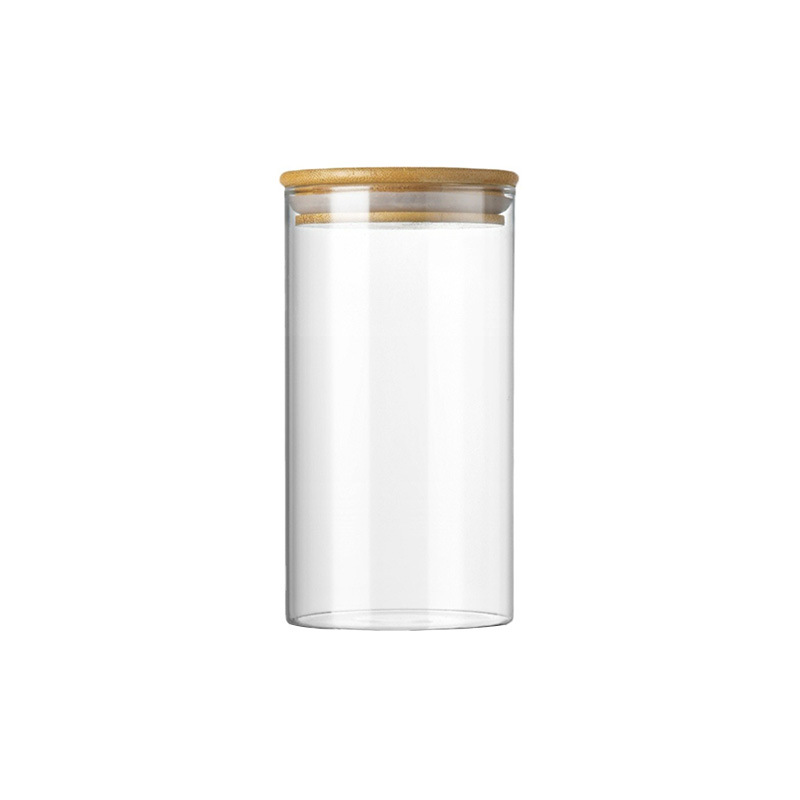 tanque de almacenamiento de vidrio de alto silicio de borosilicato, tanque de almacenamiento de vidrio sellado con tapa, tanque de almacenamiento transparente de té