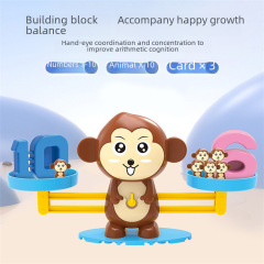Cross-border early education smart digital scale small monkey desktop game kindergarten science education teaching aids children's toys