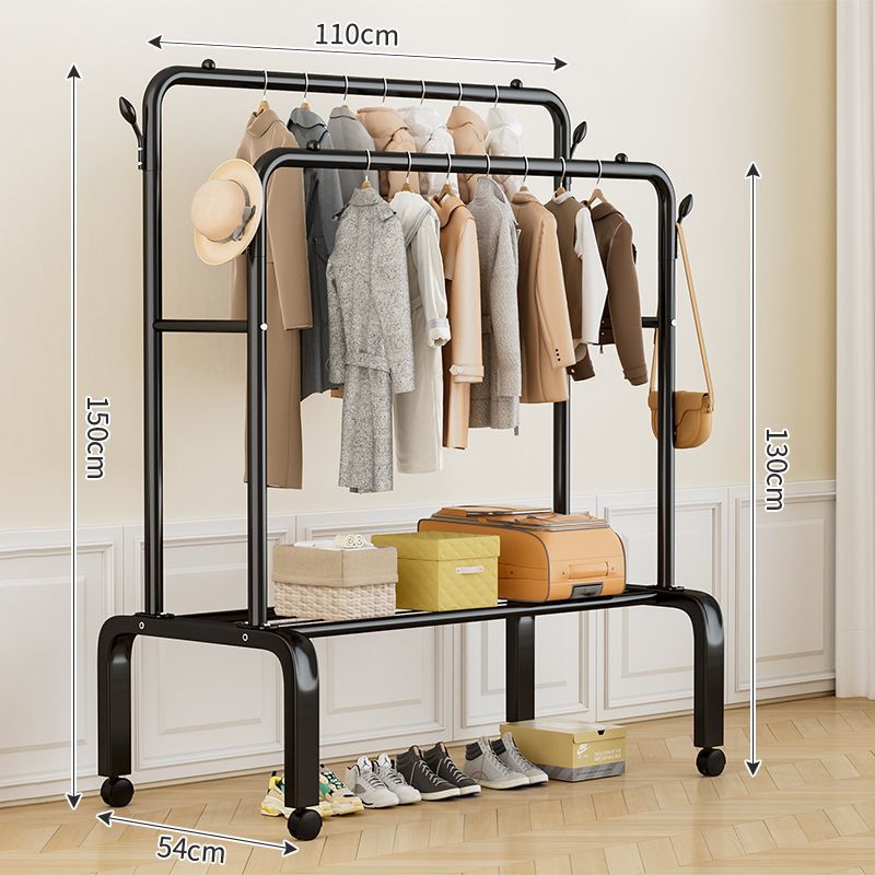 Percha de ropa móvil con ruedas tipo piso percha de ropa de dormitorio sala de estar doméstica red percha de ropa de lujo ligera percha de ropa al por mayor