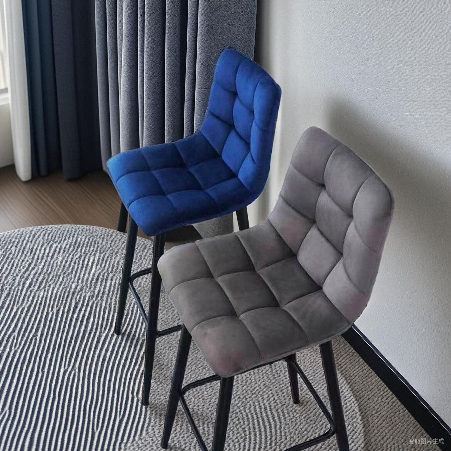 Bar Chair, Home Bar Chair, Light Luxury Dining Chair, Bar Chair, High Chair, Soft Backrest Dining Chair, Bar Chair