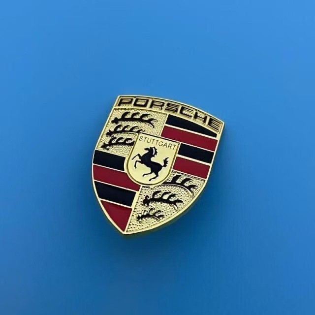 Porsche Steering Wheel Emblem Macan Cayenne 718 Panamera 911 Cayman Modified Decorative Logo Sticker