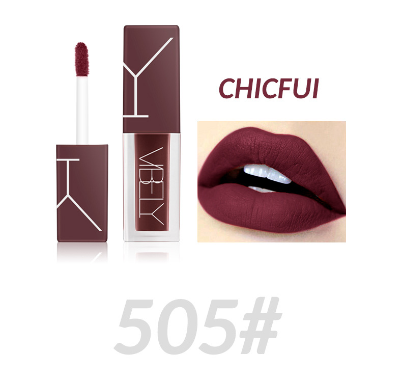 VIBELY's matte, waterproof, non-stick, non-fading lip gloss, nude five-color liquid lip gloss, a bestseller undefined