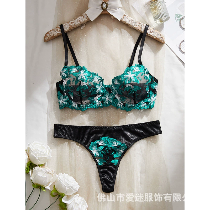 Lace sexy thin bra, set, underwear