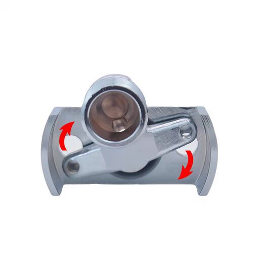 All-copper universal curved foot shower faucet accessories, extended adjustable angle shower accessories, universal corner curved foot