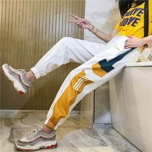 网红裤子女运动裤新款宽松显女士休闲裤ins嘻哈束脚学生哈伦裤