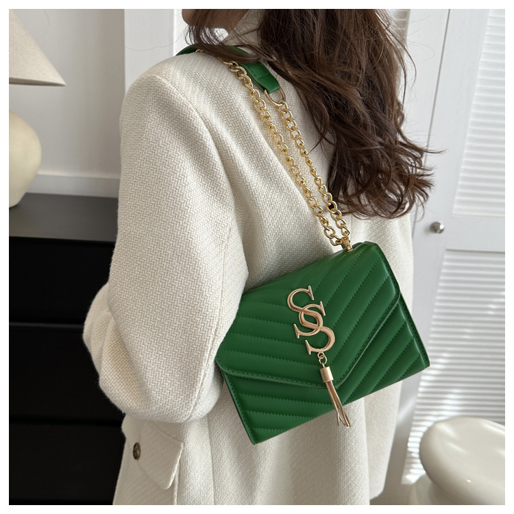 Damen Handtasche Im Western Stil Mit Kette Und Umhängefunktion_voghion.com