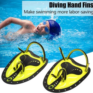 Swimming Fins for Adults, Freestyle Training Silicone Hand Paddles, Professional Training Fins