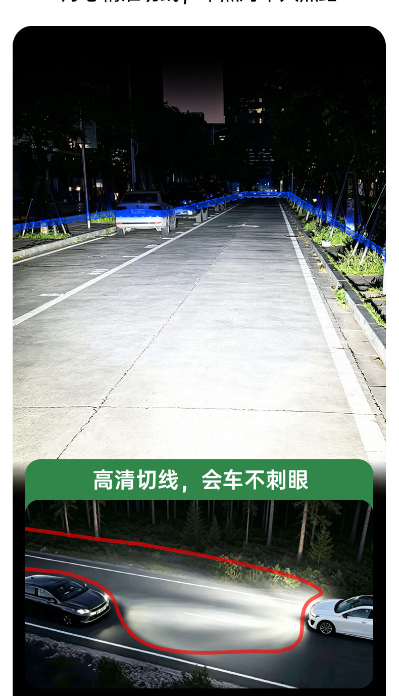 Car Led Lens Electromagnetic Valve H4 Single Direct Beam Headlight Dual Light Lens Universal Fisheye Light for Cars and Motorcycles