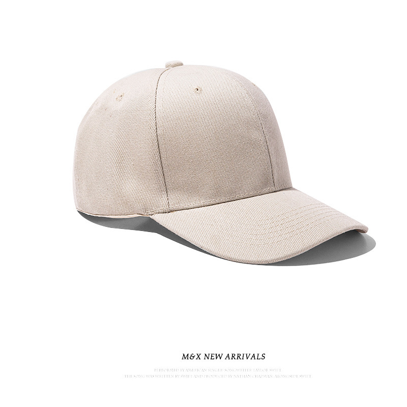 Gorra de Béisbol de Color Sólido con Logotipo Bordado, Gorra Lisa de Algodón Puro de Alta Calidad para Mujer, Gorra de Primavera y Otoño con Visera