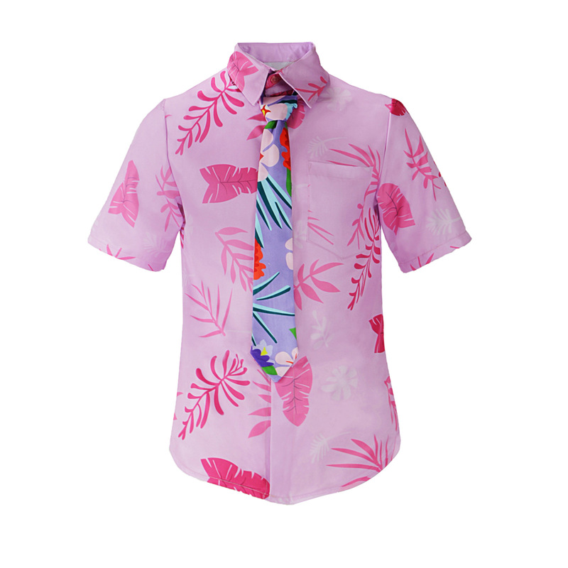 Zootopia 2Cos Costume Fox Nick Wilde Cosplay Costume Pink Shirt Tie Ready in Stock