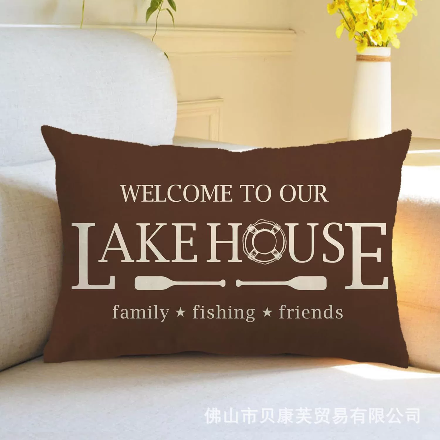Pillowcase with letters, set, sofa for bedroom, (Cross-border trading), Amazon