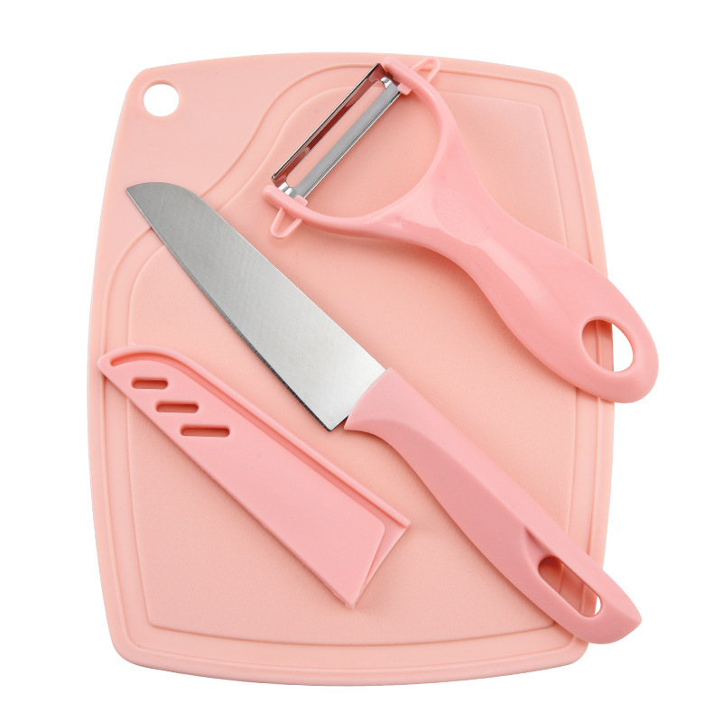 Cuchillo de frutas cocina doméstica mini cuchillo de peeling de fruta de cuatro piezas para engrosar el conjunto de herramientas domésticas de alimentos suplementarios dormitorio