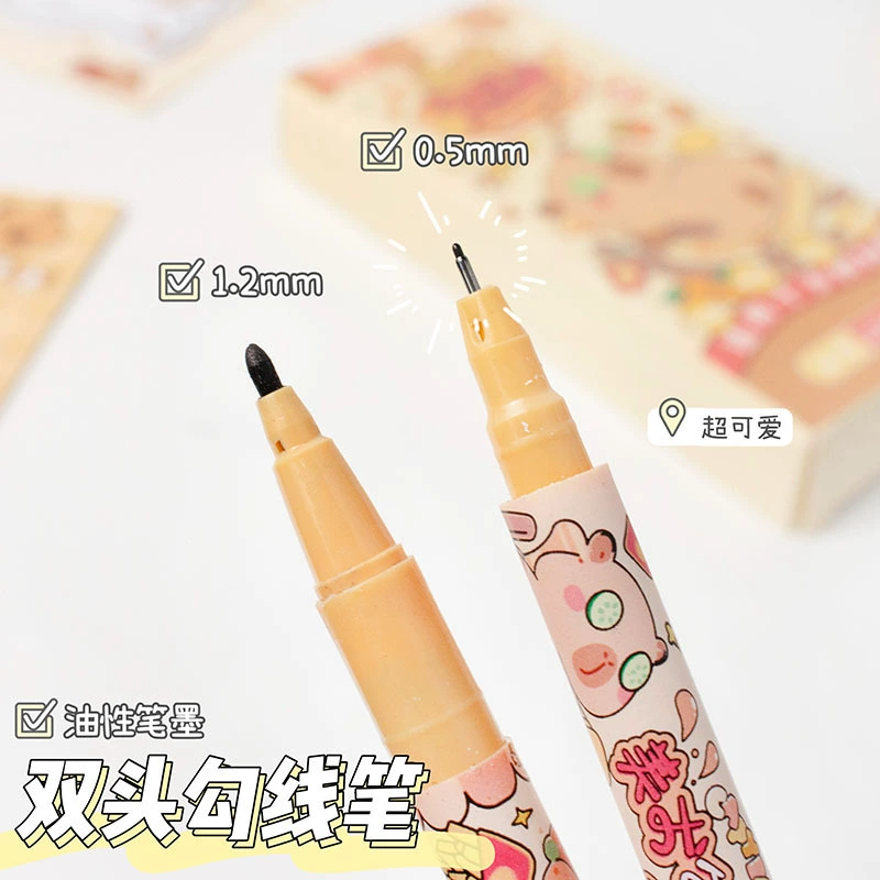 Cartoon high quality art liner, stationery, box, oil paint, marker