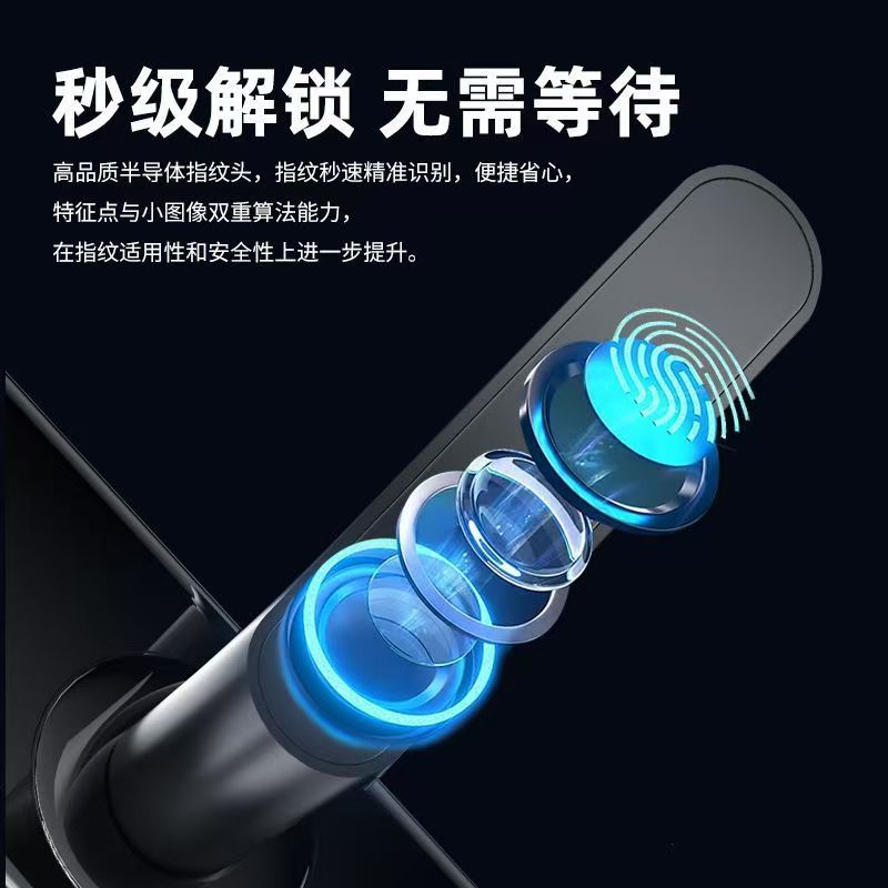 Cerradura Inteligente TTLOCK para Puerta de Madera, Desbloqueo por Huella Dactilar, Contraseña y Tarjeta image 4
