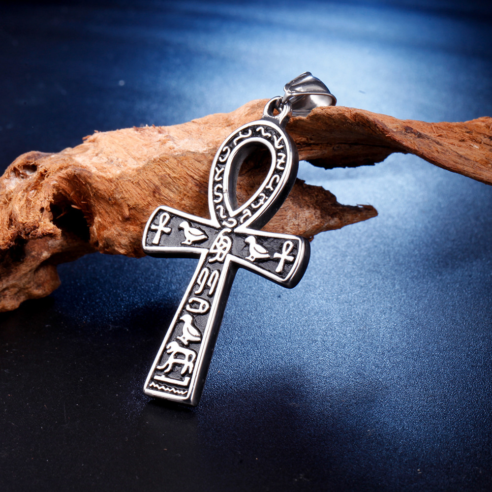 Cross Pattern 1 Piece 45*32mm Stainless Steel Cross Pendant