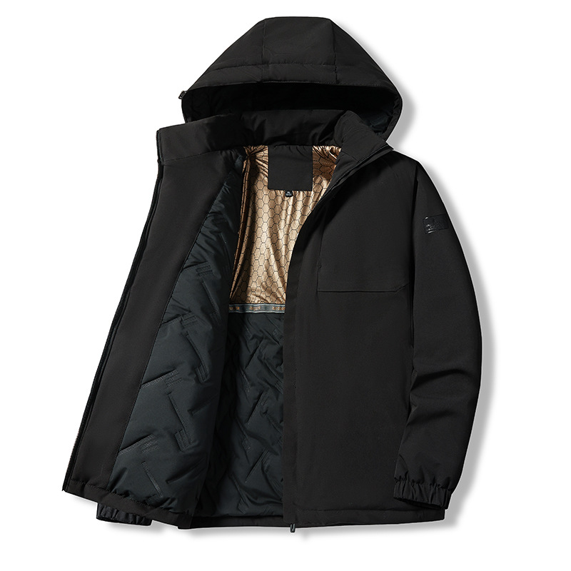 Men's Clothing Coat cotton jacket men's winter thick warm cotton jacket loose large size detachable hood trendy jacket_voghion.com