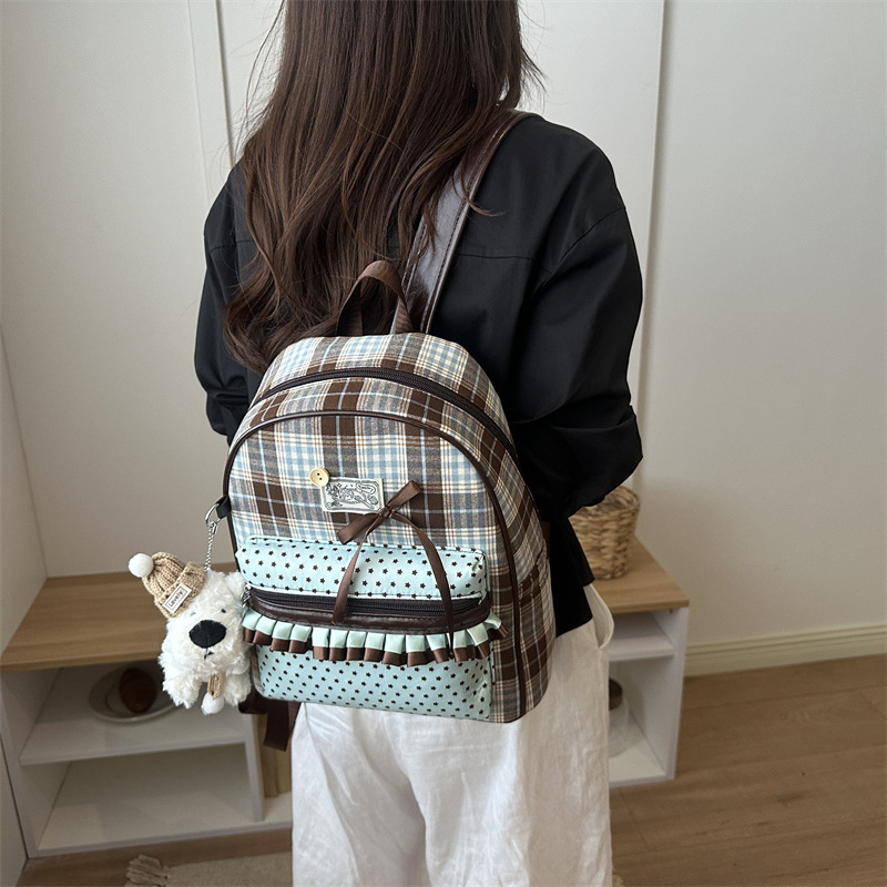 Coreano ins lindo nicho de diseño mochila 2026 nueva mochila de niña dulce fresca personalidad mochila pequeña