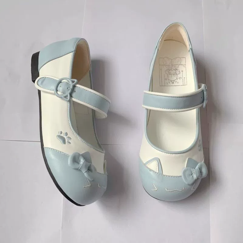 Фантазийно-сказочный кот JK пятно кота голова, многоцветные indoor shoes comfortable string color cute flat big toe shoes student shoes