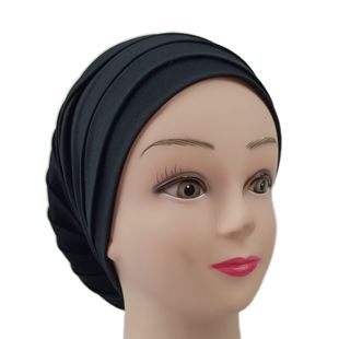 Cross-Border New Muslim Turban Hat Milk Silk Foldable Turban Hat Ethnic Hat Brimless Indian Headwrap Hat