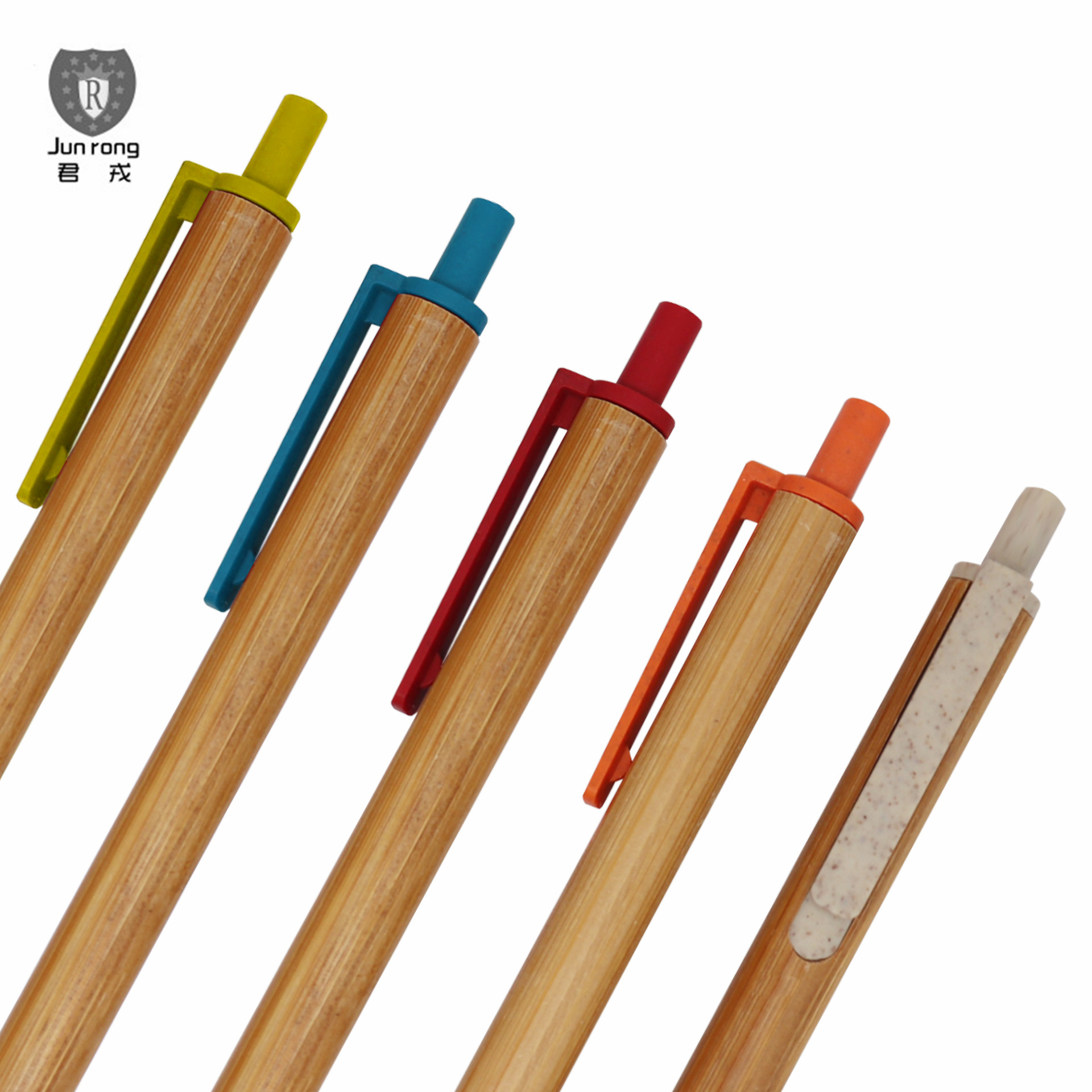 Bamboo Pen logotipo del cliente publicidad bolígrafo nueva prensa pluma