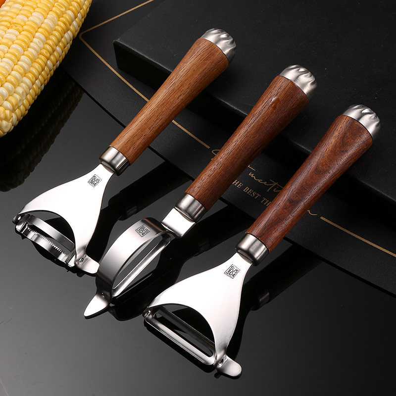Stainless steel cucumber peeler, home multi-functional fruit peeler separator kitchen tool corn peeler set