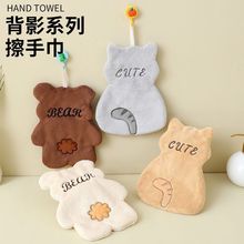 卡通背影系列擦手巾挂式卫生间厨房檫手巾搽手抹布手帕浴室毛巾