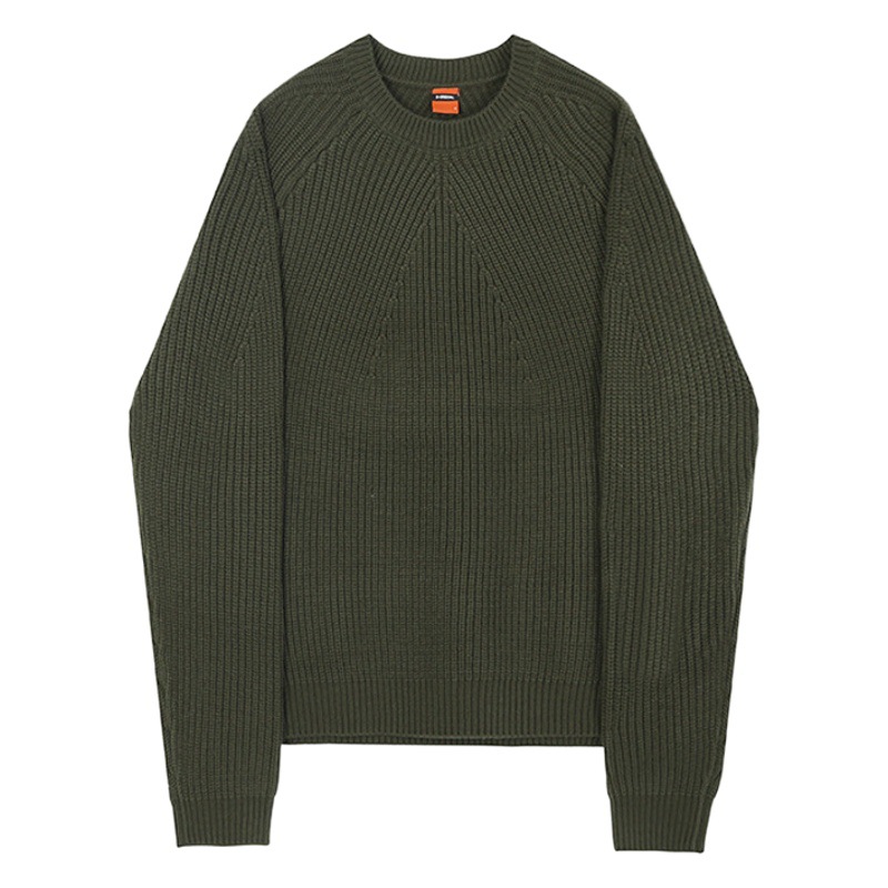 MYQ suéter de cuello redondo de los hombres suéter de color sólido estilo coreano de moda suelta suéter de fondo Otoño e Invierno nueva capa