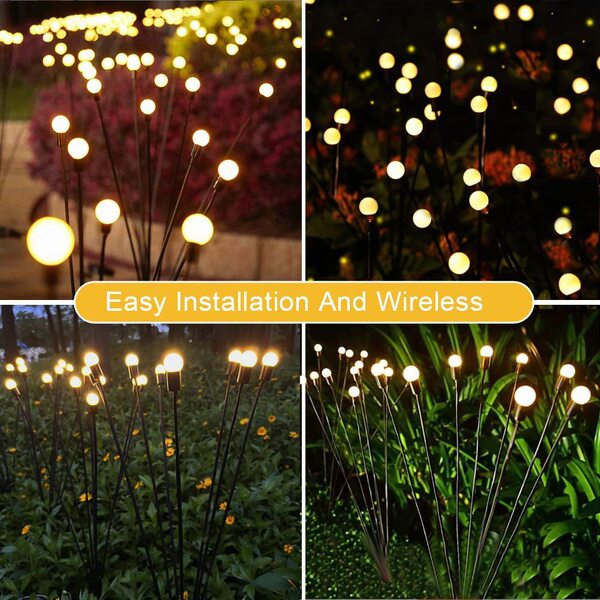 LED garden lights solar-powered for gazebo