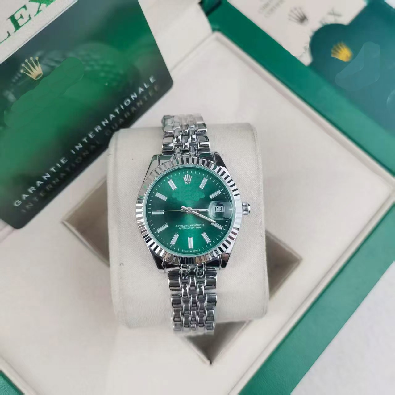 노가 일지 여성용 32mm 쿼츠 손목시계 스테인리스 스틸 솔리드 밴드 패션 데
